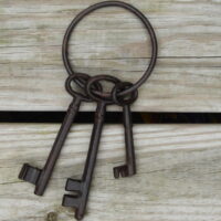 TreasureGurus Rustic Cast Iron Pirate Ship Jail SKELETON KEYS SET Ant Blanks