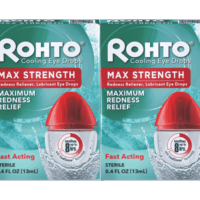 Rohto Max Strength Redness Relief Eye Drops, 0.4 fl oz