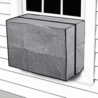Dependable Industries Air Conditioner AC Outdoor Window Unit - 21.5' x 15' x 16'