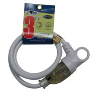 Conntek Extension Cord 16/3 SJTW 3 ft. L White