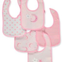 Sweet & Soft Baby Girls' 5-pack bibs - multi, one size