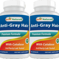 2 Pack Best Naturals Anti Gray Hair 60 Capsules