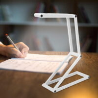 ACOUTO LED Desk Lamp Foldable Portable USB Rechargeable Table Light 2 Modes Dimmable for Bedroom, Table Light, LED Desk Lamp