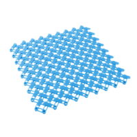 Piccocasa Bathroom Anti-slip Shower Bath Pat Mat Cushion Blue 25 x 25cm