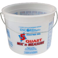 Encore Plastics 5-Qt Mix 'N Measure for Paint, White
