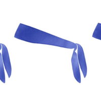 Kenz Laurenz Tie Back Headbands 3 Moisture Wicking Athletic Sports Head Band Blue