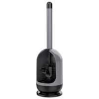 MR.SIGA Toilet Bowl Brush and Holder for Bathroom, Gray and Black