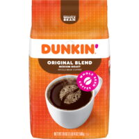 Dunkin Original Blend Whole Bean Coffee, 20-oz (Packaging May Vary)