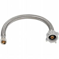 B & K Industries 496-105 Braided Stainless Steel Toilet Supply Line, 0.37 x 0.87 x 20 in