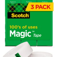 Scotch Magic Tape Refills, 3/4 in. x 1000 in., 3 Boxes