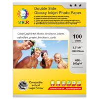MR.R Double Side Glossy Inkjet Photo Paper,260gsm-69lb,Letter Size-8.5'x11',100 Sheets per Pack
