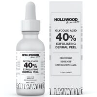 Hollywood Skincare Glycolic Acid 40% Exfoliating Dermal Peel Liquid, 1 fl oz