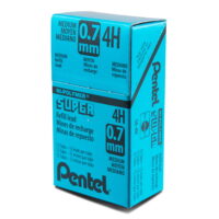 Pentel Super Hi-Polymer Leads, .7mm, 4H, 12/Pkg