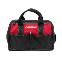 Husky jobsite Polyester Tool Bag constructed of 600 D, water-resistant material 12 in. x 7 in