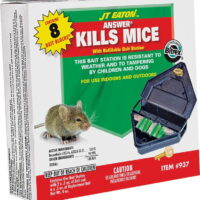 J.T. EATON Answer 937 Mouse Killer with Reusable Bait Station, 1 oz Bait Capacity, Green