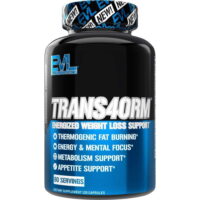 Thermogenic Fat Burner, Natural Metabolism Booster Weight Loss Pills - Energizing Appetite Suppressant for Weight Loss, Diet Pills for Men and Women - EVLution Nutrition Trans4orm 120ct Capsules
