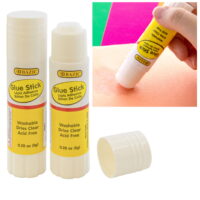 24 Pc Lot Glue Sticks All Purpose Office School Supplies Clear Washable Adhesive