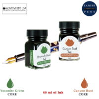 Monteverde 60ml Core Fountain Pen Ink Bottle (30ml Yosemite Green Ink Bottle G309YG, 30ml Canyon Rust Ink Bottle G309CP)