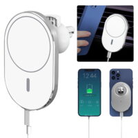 Wireless Charger, TSV Magnetic Wireless Car Charger Phone Holder Fit for iPhone 12, 12 Pro, 12 Mini, 12 Pro Max, 15W Fast Charging Air Vent Car Mount Phone Holder