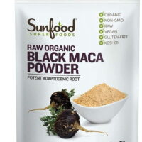 Sunfood Superfoods Organic Black Maca Powder, 4.0 Oz