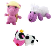 3 Sets Students Learn to Crochet Kit for Knitting Sheep Stuffed Toys