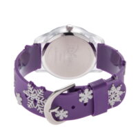Disney Frozen 2 Elsa and Anna Girls' Clear Plastic Watch, 1-Pack