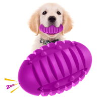Neotimely Dog Squeaky Toys for Aggressive Chewers Small Medium Large Breed, Indestructible Durable Dogs Chew Toy with Squeaker, Interactive Rubber Squeak Ball Puppy Teething Funny Pet Birthday Gift