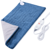 Maxkare Heating Pad for Back Pain, Neck and Shoulders and Cramps, Large 12' x 24' Ultra-Soft and 3 Heat Settings with Auto Shut-off, Fast Heating