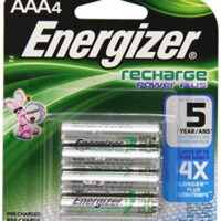 Energizer NH12BP Rechargeable Nickel Metal Hydride AAA Battery, 4-count()