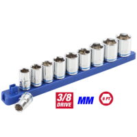 Hyper Tough 3/8-Inch Drive Metric Socket Set, 11-Piece