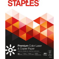 Staples 8.5' x 11' Laser Paper 32 lbs. 98 Brightness 500/RM (85047 / 86047) 633213