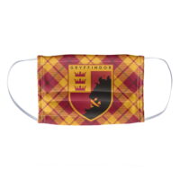 Harry Potter Gryffindor Plaid Logo 1-Ply Reusable Face Mask Covering, Kids