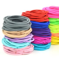50pcs Elastics Hair Ties Hair Rope Multicolor Hair Ties Ponytail Holders Hair Bands for Adults Kids