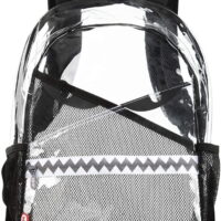 ZIPIT Razor Backpack for Boys, Elementary School & Preschool Bag for Kids, Sturdy & Lightweight (Clear)