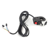 Headlight Switch,  Lamp Switch, Black For Electric Bike Front Light Horn