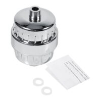 Tebru Shower Purifiers, Shower Filter, In-line Bathroom Shower Filter Bathing Water Purifier Treatment Silt Impurity Rust Removal