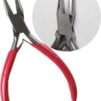 5 Inch Brushed Stainless Steel Long Nose Pliers With Double Spring Action(ToolUSA: S8-27530)