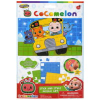  Cocomelon Stick and Style Mosaic Art Pad with over 200 stickers- 6 PACK