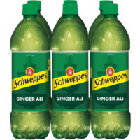 Schweppes Ginger Ale Soda, .5 L bottles, 6 pack