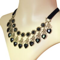 Statement Collar Necklace Vintage Fashion Gothic Bib Necklace Costume Jewelry