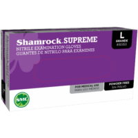 Shamrock  Powder-free Textured Supreme Blue Nitrile Exam Gloves (Box of 100)