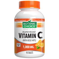 Botanic Choice Delayed Release Vitamin C with Rose Hips Dietary Supplement, 90 tablets
