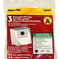 Shop Vac 1.5 Gallon, Vacuum Cleaner Paper Bags 3PK # 9066700, 90667, 906-67-00 by Shop Vac