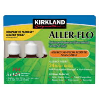Kirkland Signature Aller-Flo Fluticasone Propionate (Glucorticoid) 5 bottles x 120 Metered Sprays .54 Fl OZ per bottle