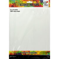 Ranger THoltz Alcohol Ink Yupo Cdstk 8x10 White