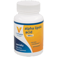 Alpha Lipoic Acid 100mg, Natural Antioxidant Formula to Support Glucose Metabolism  Promotes Healthy Blood Sugar, ALA Fights Free Radicals, Gluten  Dairy Free (120 Capsules) by The Vitamin Shoppe