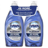 dawn platinum dishwashing liquid dish soap refreshing rain 2x16.2 oz (packaging may vary)
