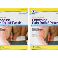 Quality Choice Maximum Strength Lidocaine Pain Relief Patch 4% Lidocaine 5 Patches 3.94x5.5 inches Pack of 2