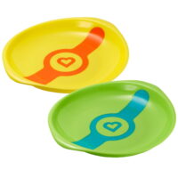 Munchkin White Hot Toddler Plates, 2ct - Assorted Colors
