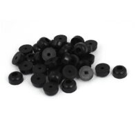 Rubber Anti Shock Vibration Isolator Absorber Base Foot Pad Black 36Pcs